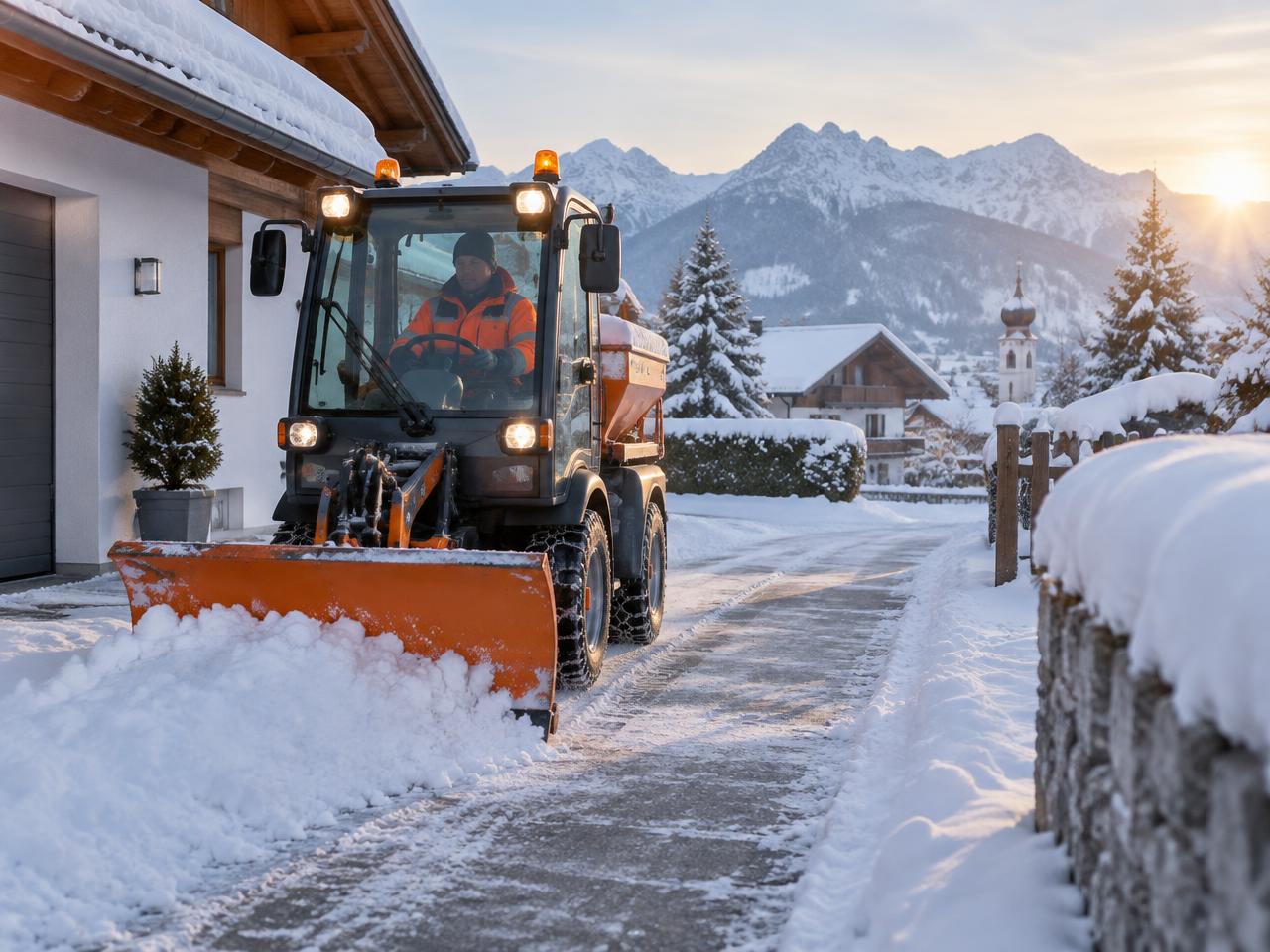 Schneeräumung im Winter
